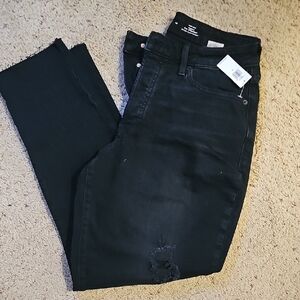 Old Navy Black Distressed Jeans